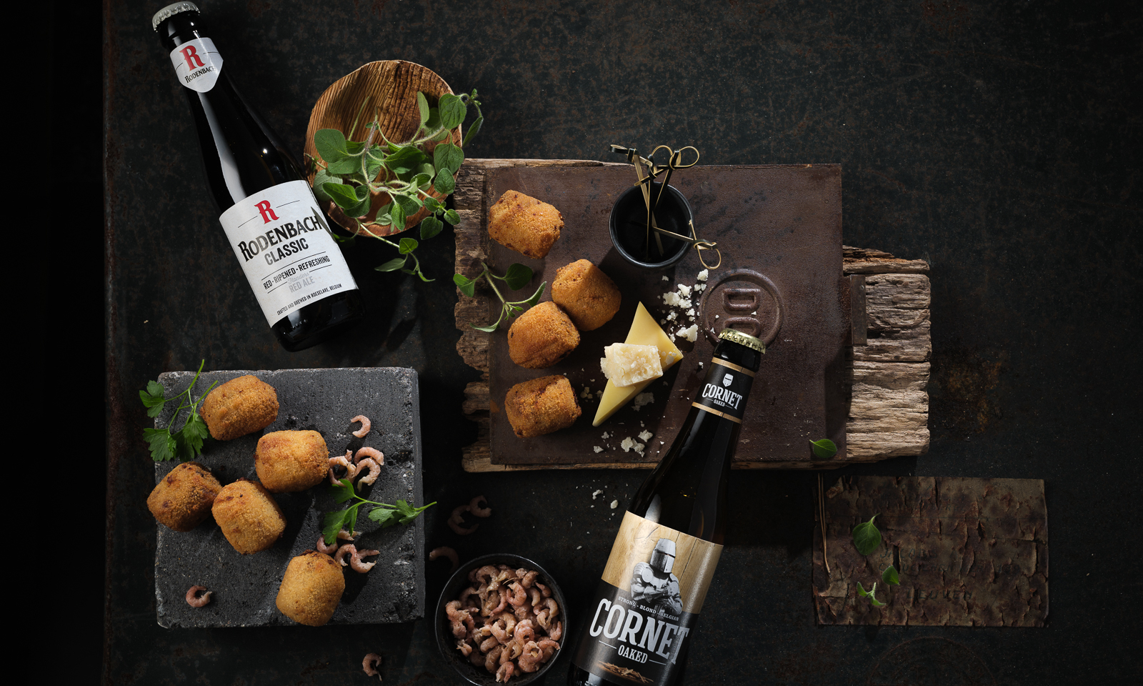 Cornet en Rodenbach kroketten