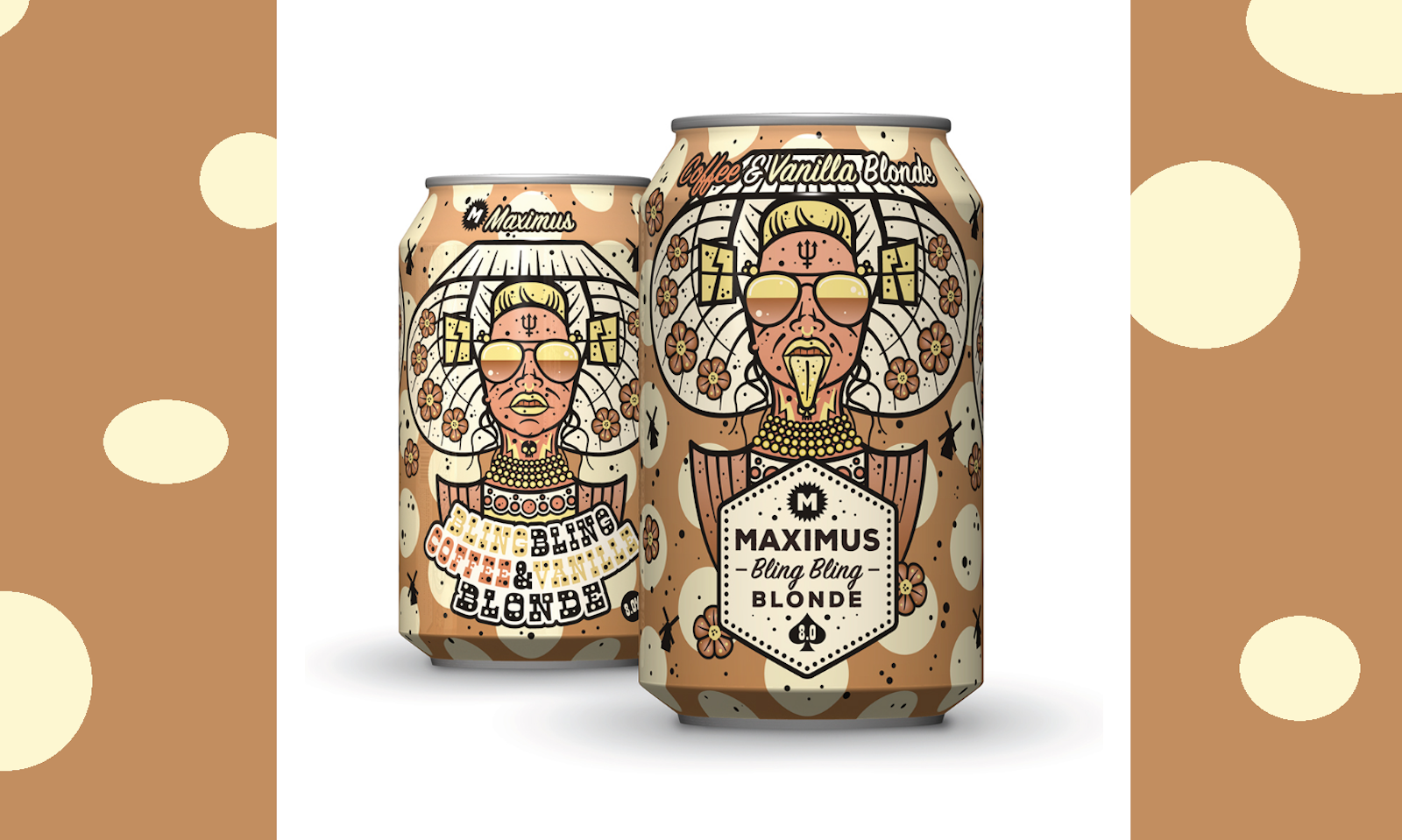 Maximus Bling Bling Blonde Coffee Vanilla Blonde blikjes