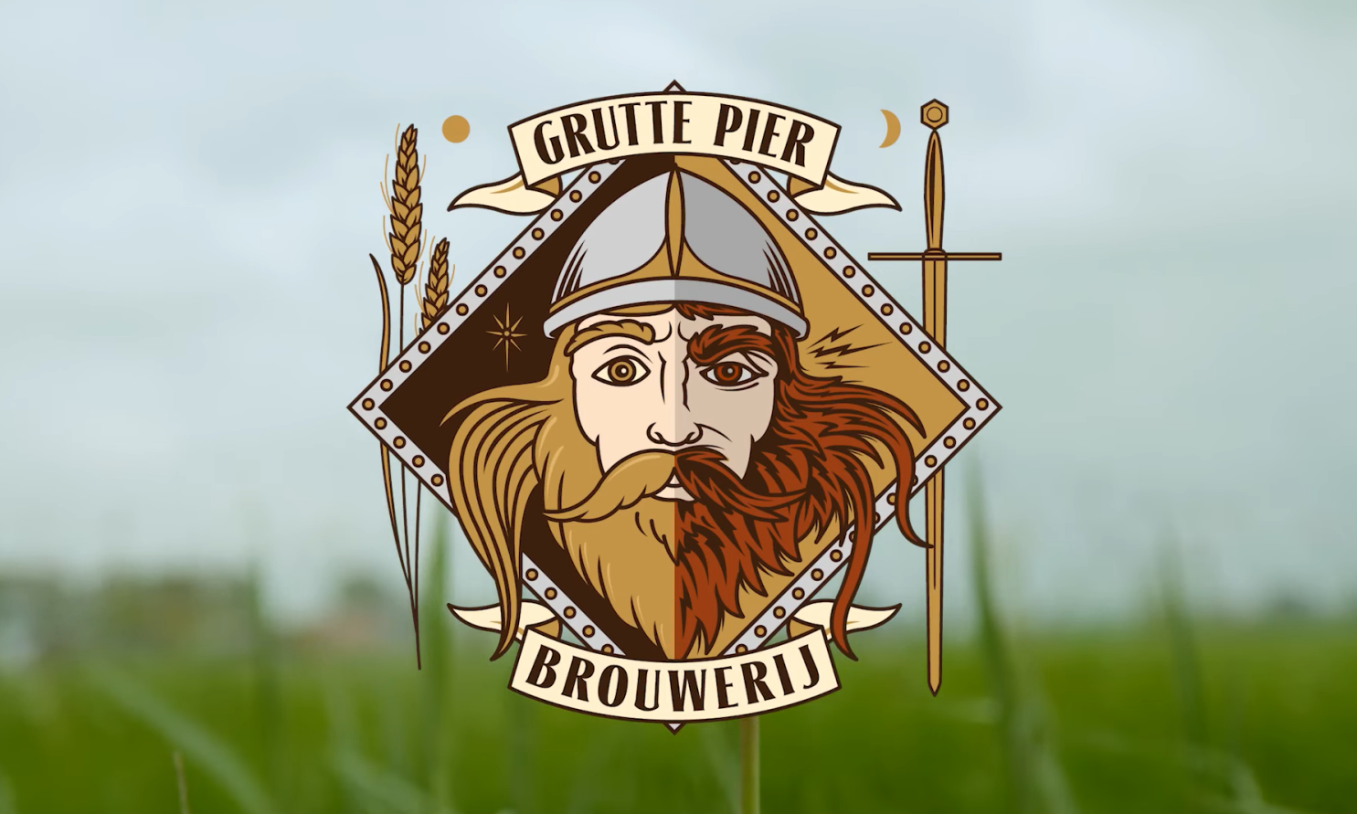 Grutte Pier logo op landelijk gebied