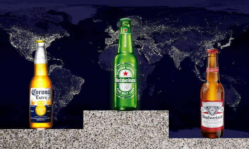 Grootste biermerken ter wereld qua waarde