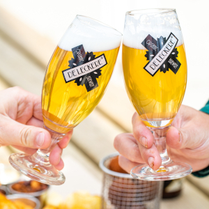 De Leckere bier in glas