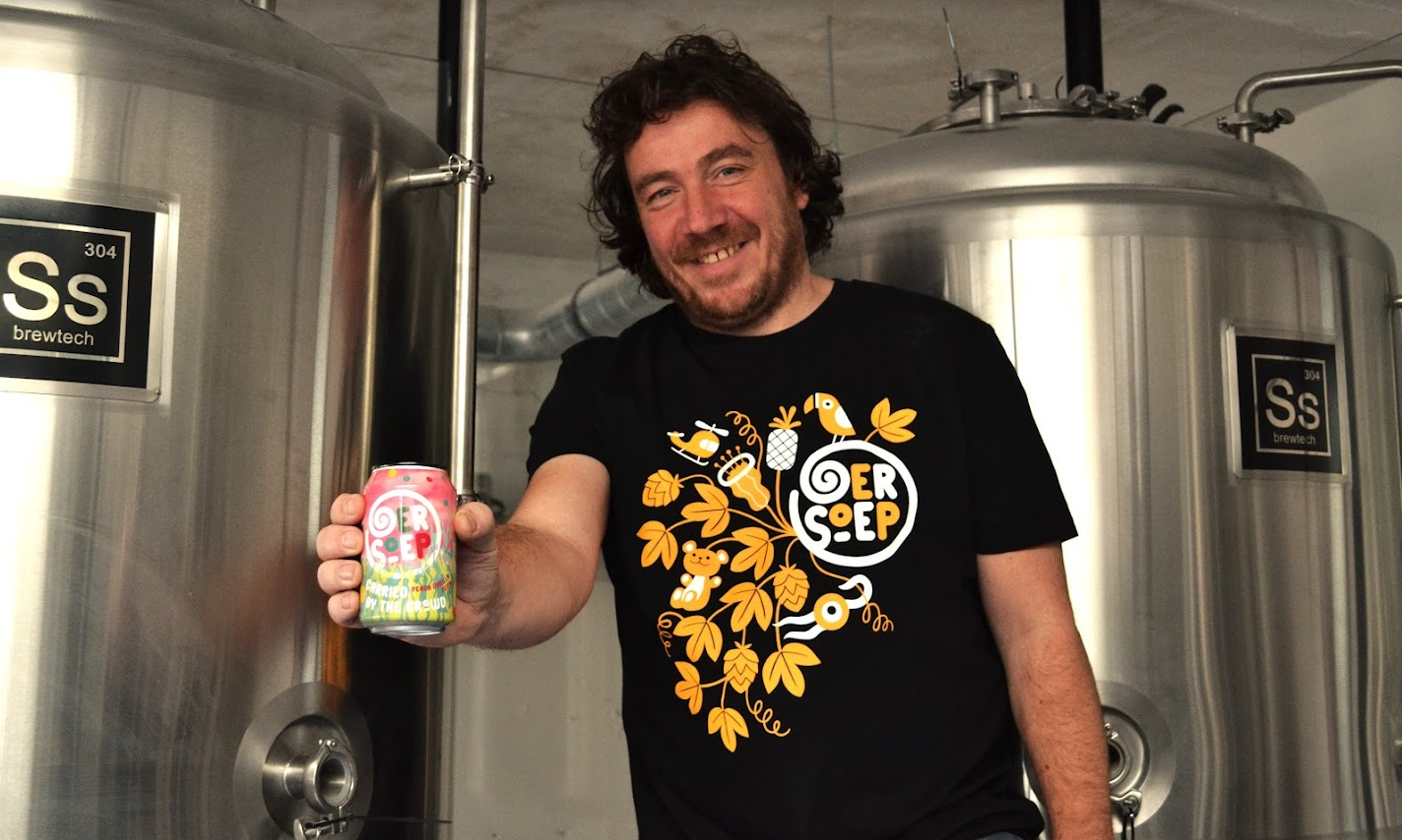 Oersoep brouwer in het Brouwlab