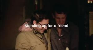 Carlsbergen standing up for a friend