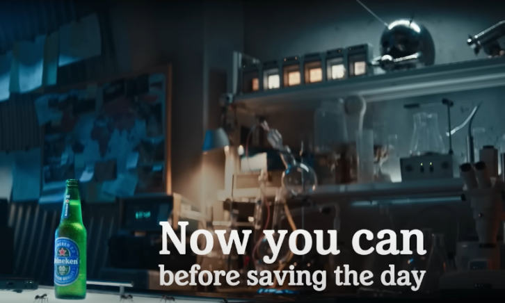 Heineken 0.0 ant man and the wasp reclame