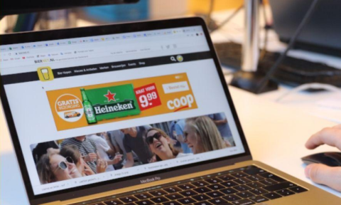 Voorbeeld van bannering door coop op Biernet.nl