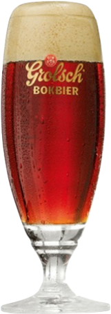 Grolsch bokbier bierglas