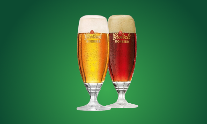 Grolsch bokbier bierglazen