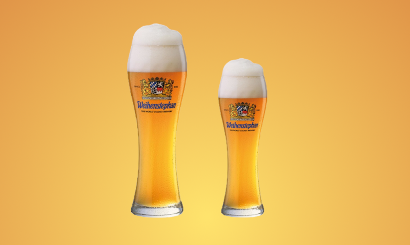 Weihenstephan bierglas van 50cl en 30cl