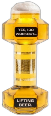 BigMouth Dummbell bierglas