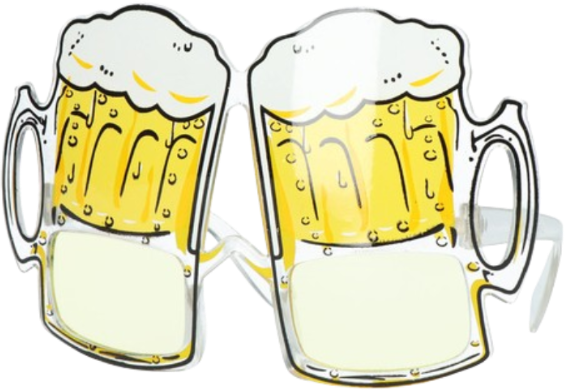 Bierbril voor een feestje