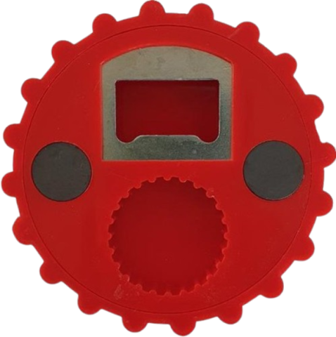 Magneet flesopener - In de hemel is geen bier daarom drinken we het hier