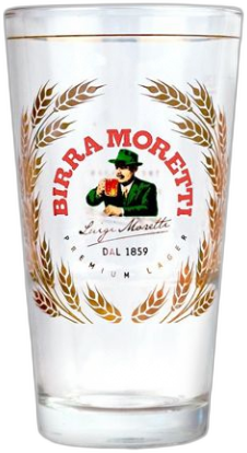 Birra Moretti vaasje van 025 liter zonder bier