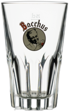 Bacchus bierglas van 25cl, perfect voor speciaalbier, helder ontwerp met logo.