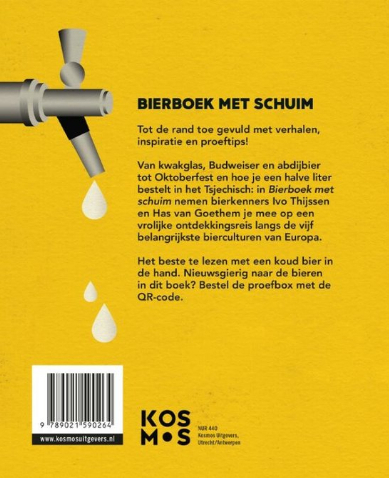 Achterkant Bierboek met schuim