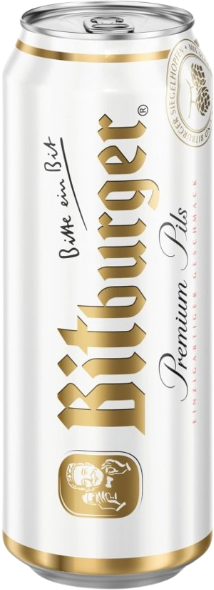 Bitburger blik van 0,50 liter