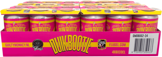 Guilty Monkey Duikbootje tray met 24 blikjes van 33cl