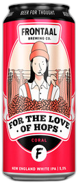 Frontaal For the Love of Hops Coral blik van 44cl