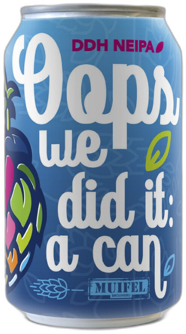 Muifel Oops We Did It A Can blikje van 33cl