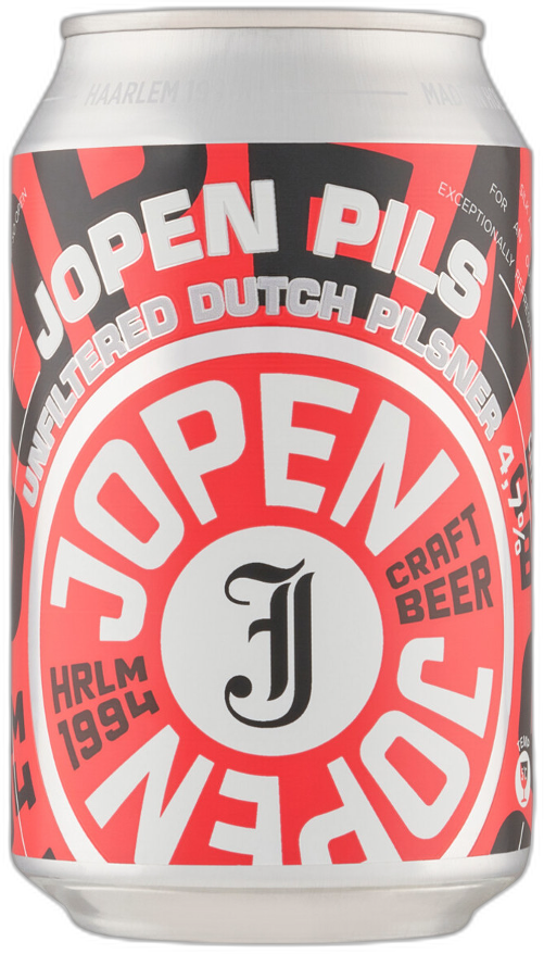 jopen pils blikje van 33cl