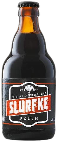 Slurfke Bruin flesje van 33CL