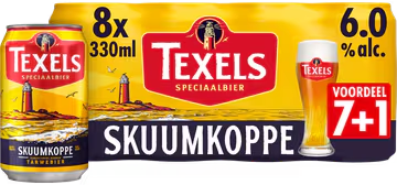 Texels Skuumkoppe pack met 8 blikjes van 33cl