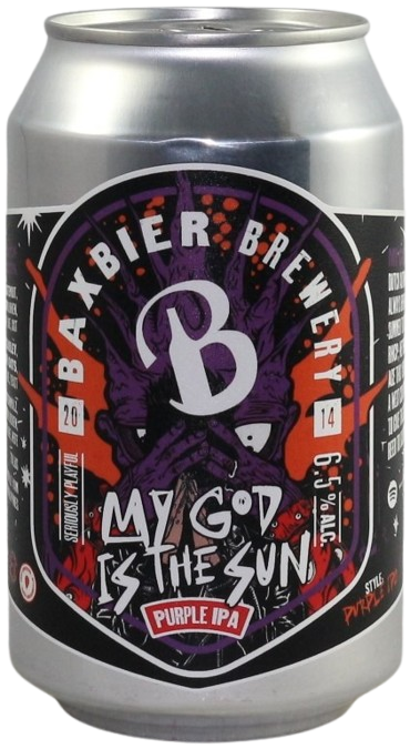 Baxbier My God Is the Sun blikje van 33cl