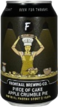 Frontaal Piece Of Cake Apple Crumble Pie blikje van 33cl