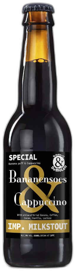 De Molen Bananensoes & Cappuccino flesje van 33cl