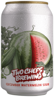 Two Chefs Cucumber Watermelon Sour blikje van 33cl