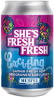 Muifel She's Fresh Fresh blikje van 33cl