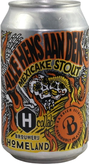 Homeland x Baxbier Alle Hens Aan Dek blikje van 33cl