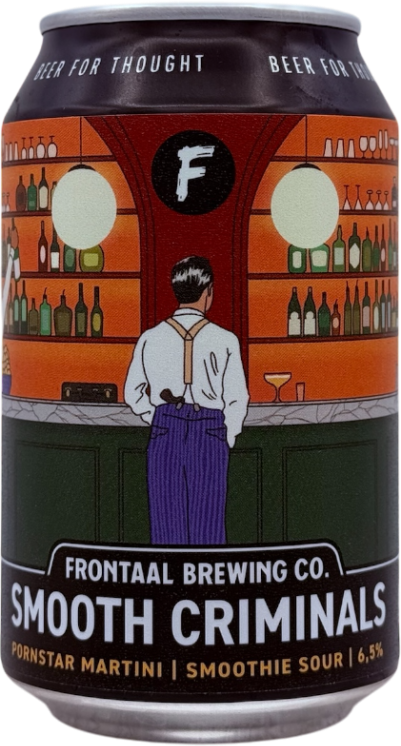 Frontaal Smooth Criminals Pornstar Martini blikje van 33cl