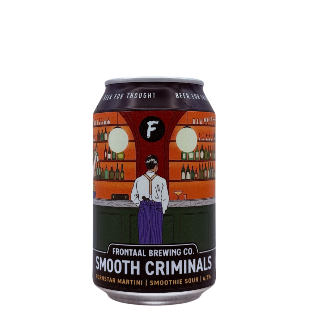 Frontaal Smooth Criminals Pornstar Martini 33 cl 6,5%