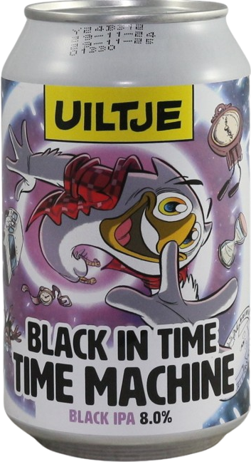 Uiltje Black In Time Time Machine blikje van 33cl