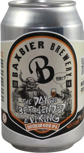 Baxbier The Day We Befriended A Viking blikje van 33cl