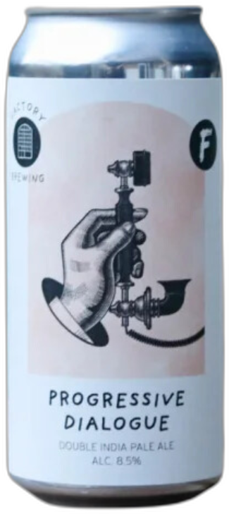 Frontaal x Factory Brewing Progressive Dialogue blik van 44cl