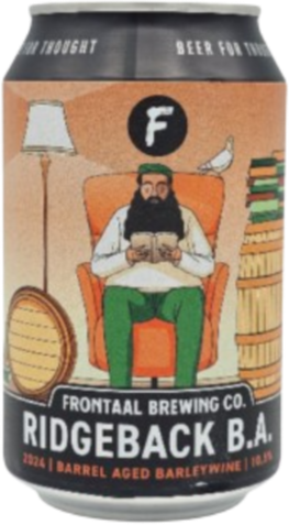 Frontaal Ridgeback B.A. blikje van 33cl