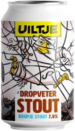Uiltje Dropveter Stout blikje van 33cl