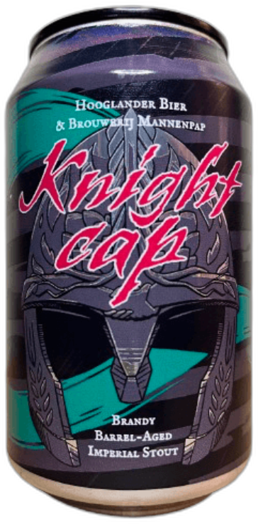 Hooglander x Mannenpap Knightcap Brandy BA blikje van 33cl