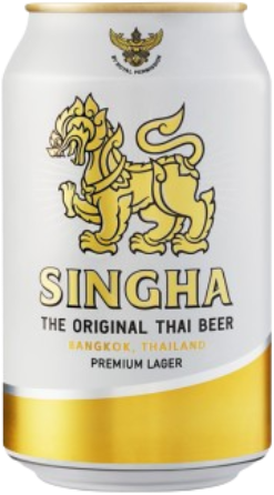SINGHA Lager blikje van 33cl