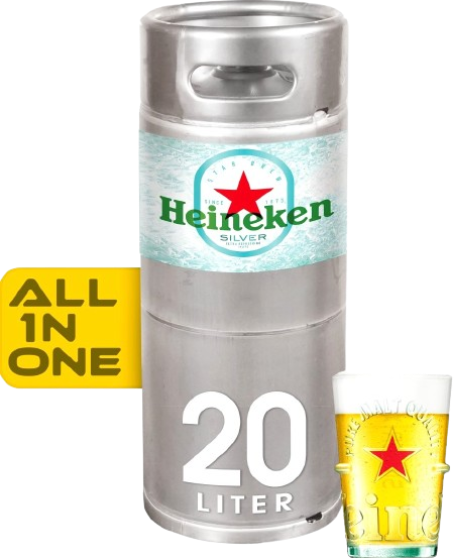 Heineken Silver All-in One fust van 20 liter