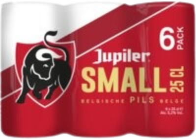 Jupiler Pils 6-pack met blikjes van 25cl