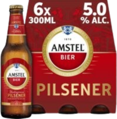 Amstel Pilsener 6-pack met flesjes van 30cl