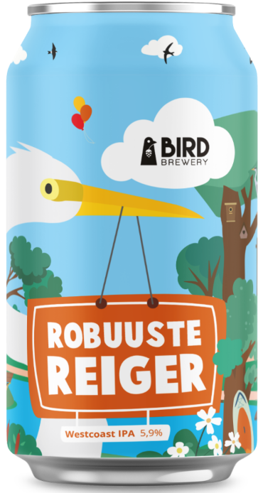 Bird Robuuste Reiger blikje van 33cl