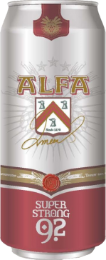 Alfa super strong 9.2 blik van 0.5 liter