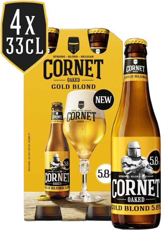 Cornet Cornet 4-pack met flesjes van 33cl