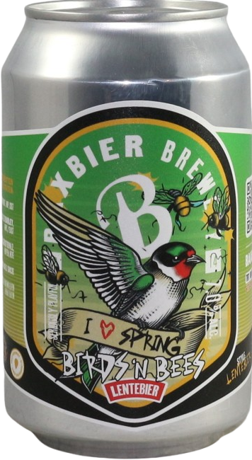 Baxbier Birds 'n Bees blikje van 33cl