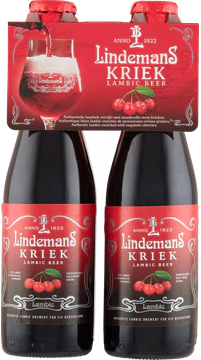 Lindemans Kriek Lambic set met 4 flesjes van 250ml