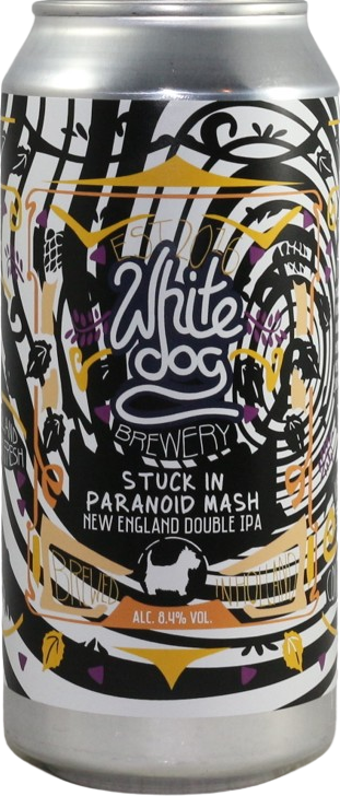 White Dog Stuck In Paranoid Mash blik van 44cl