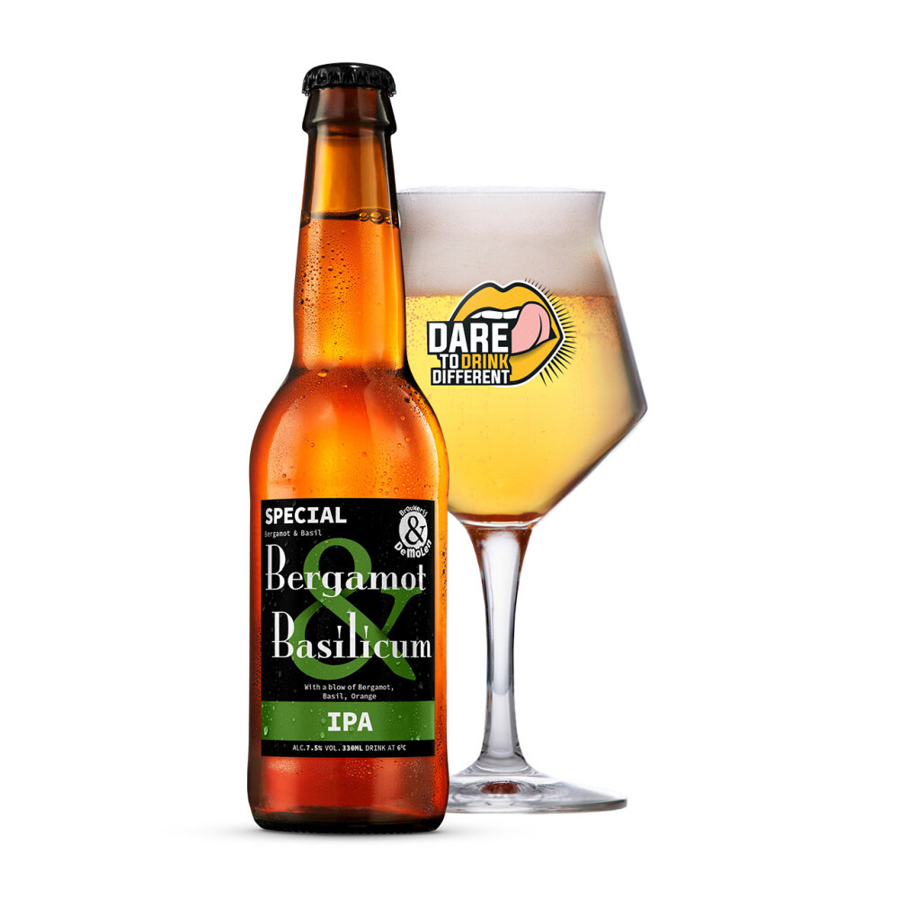 De Molen Bergamot& Basilicum Fles 33cl